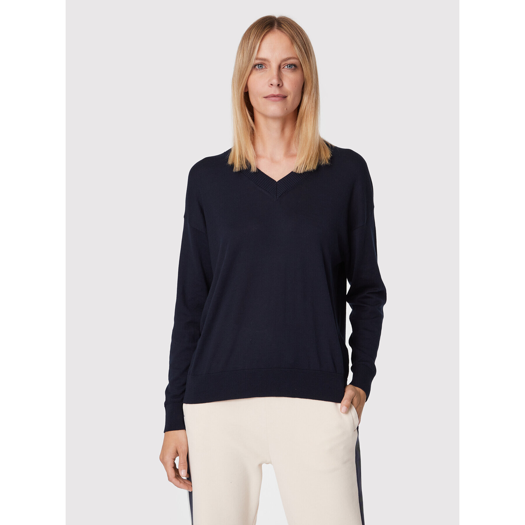 Weekend Max Mara Sveter Martina 53660729 Tmavomodrá Relaxed Fit - Pepit.sk