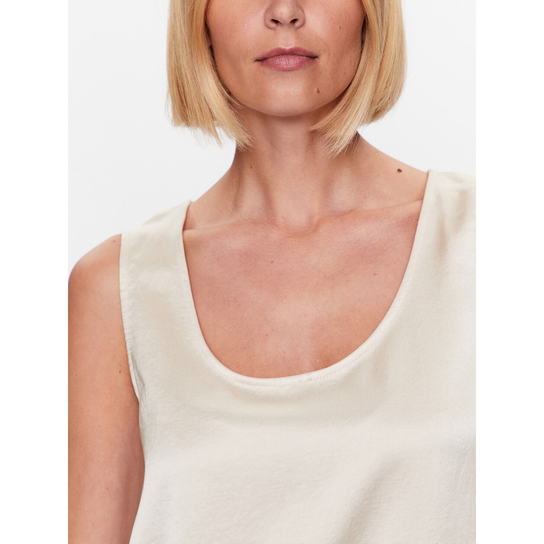 Weekend Max Mara Top Sonale 23594609 Écru Regular Fit - Pepit.sk