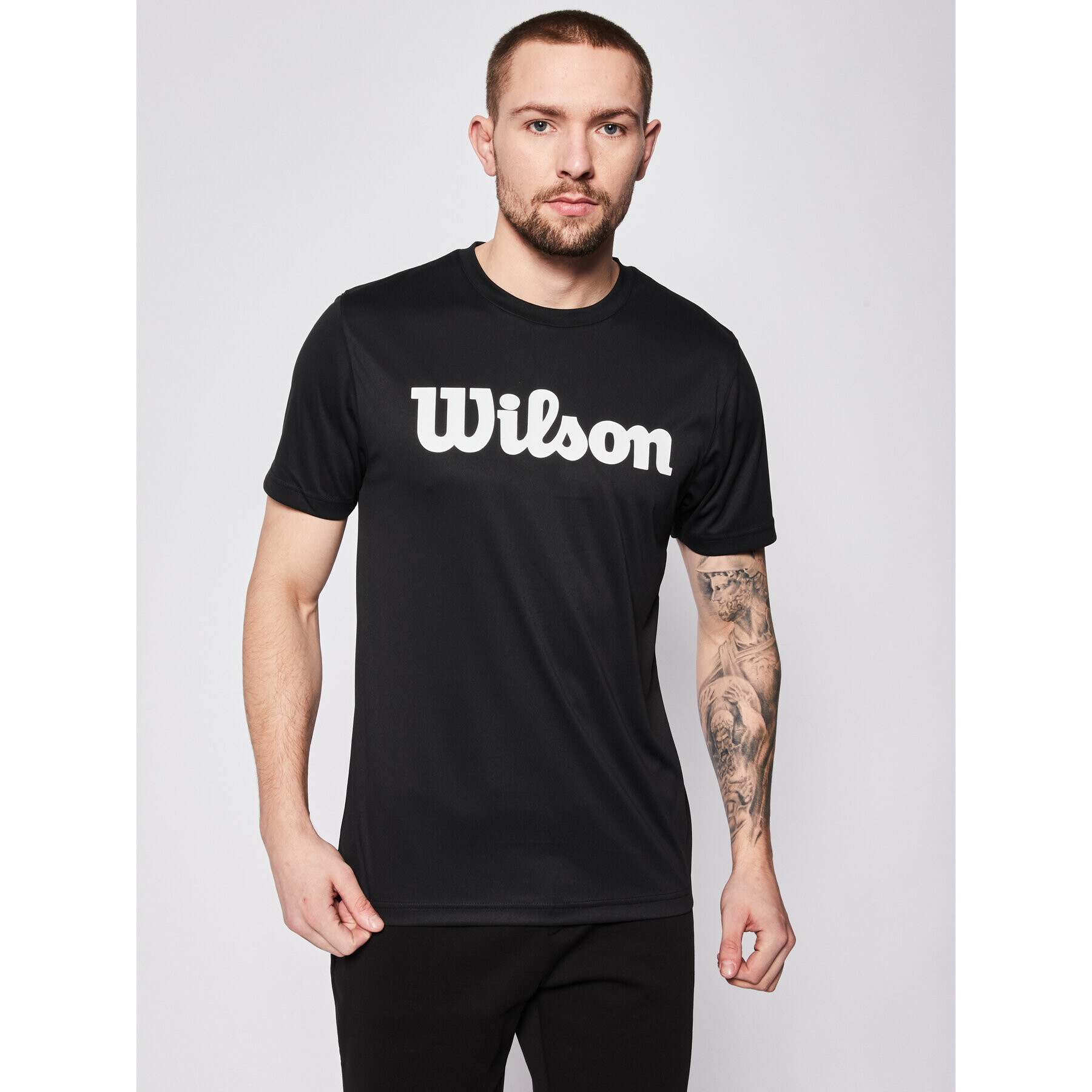 Wilson Funkčné tričko Uwii Script Tech Tee WRA770306 Čierna Regular Fit - Pepit.sk