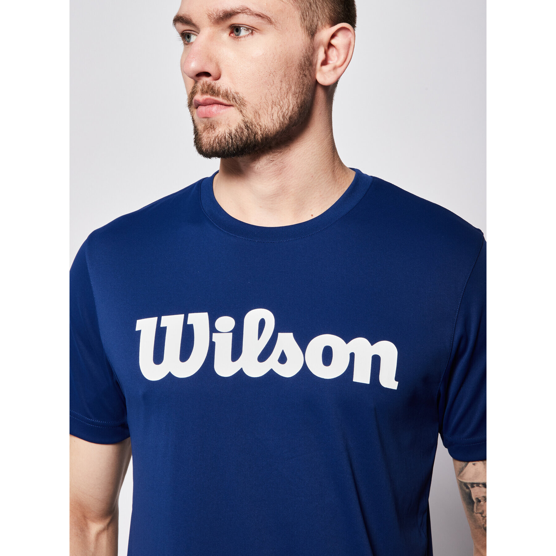 Wilson Funkčné tričko Uwii Script Tech Tee WRA770309 Tmavomodrá Regular Fit - Pepit.sk