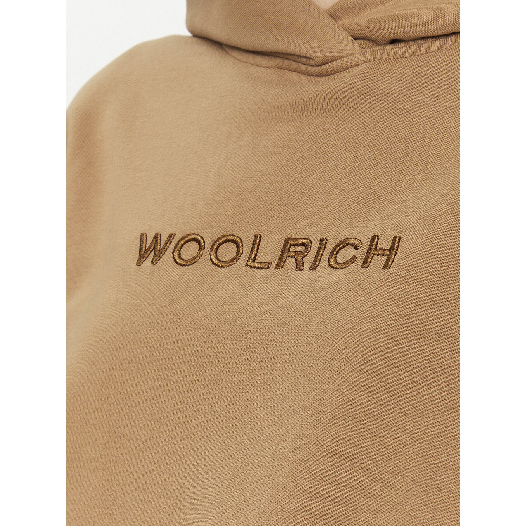 Woolrich Mikina Logo Hoodie CFWWSW0116FRUT3164 Hnedá Regular Fit - Pepit.sk