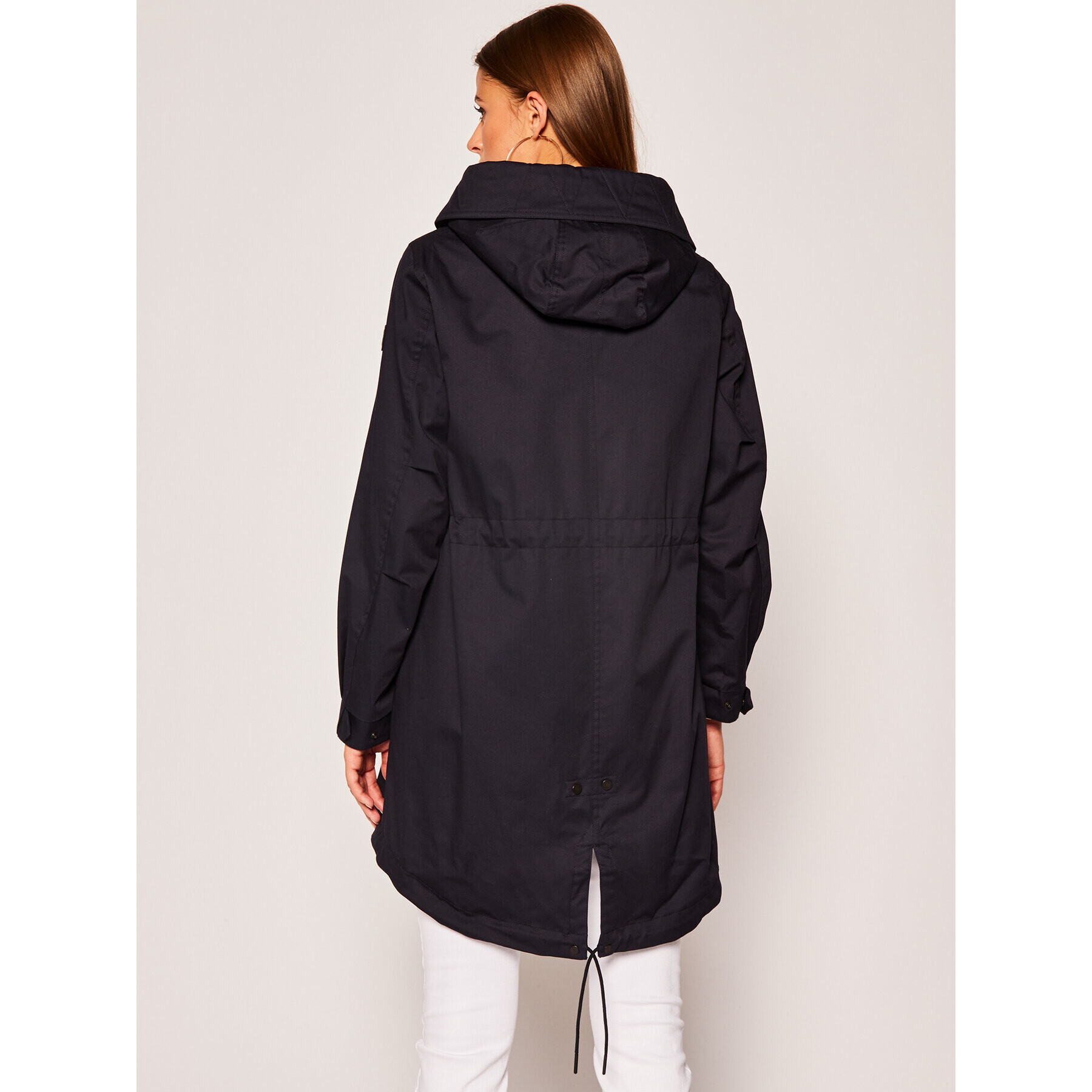 Woolrich Parka W’S Over WWOU0235FR UT1974 Tmavomodrá Regular Fit - Pepit.sk