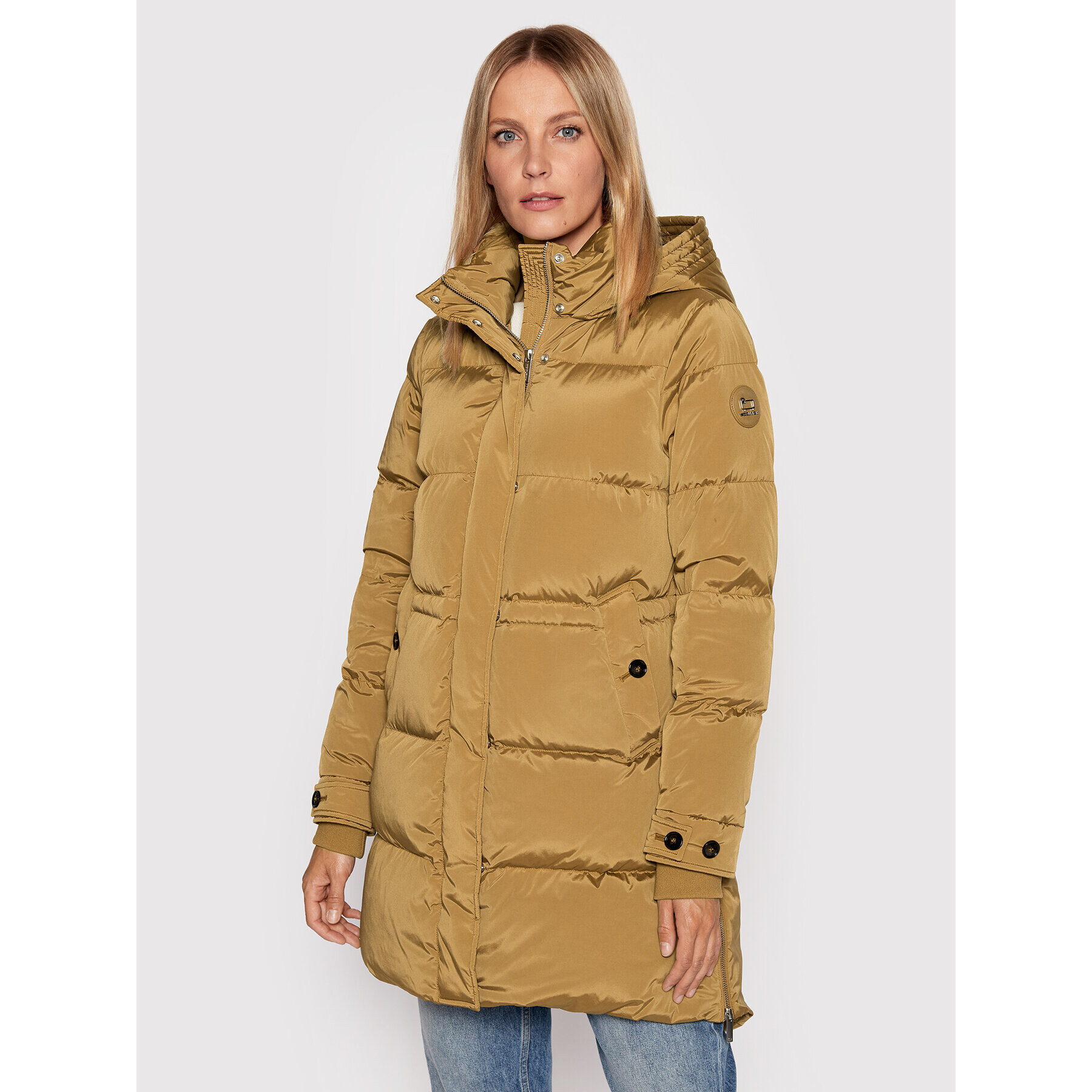 Woolrich Vatovaná bunda Alsea CFWWOU0697FRUT1148 Hnedá Regular Fit - Pepit.sk