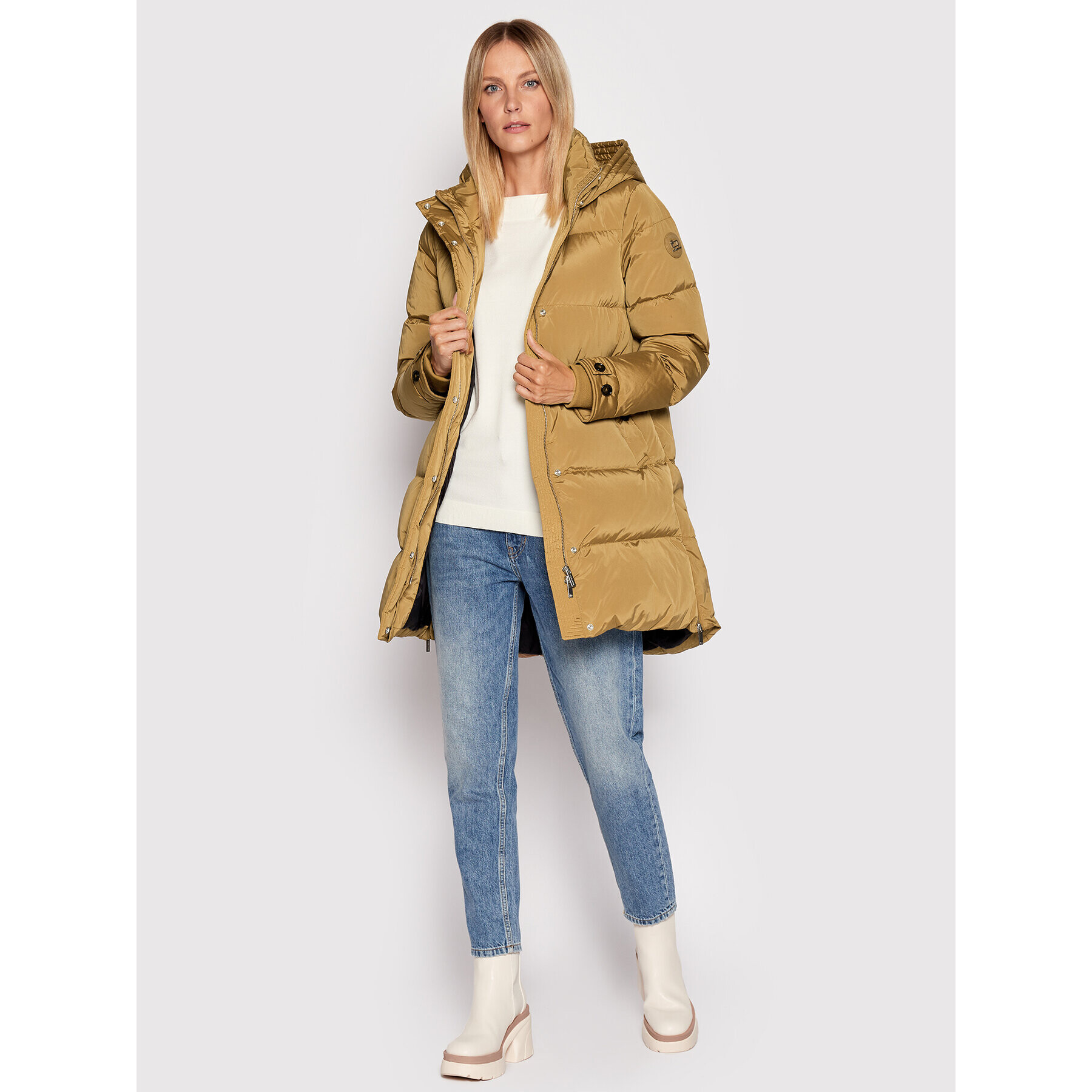 Woolrich Vatovaná bunda Alsea CFWWOU0697FRUT1148 Hnedá Regular Fit - Pepit.sk