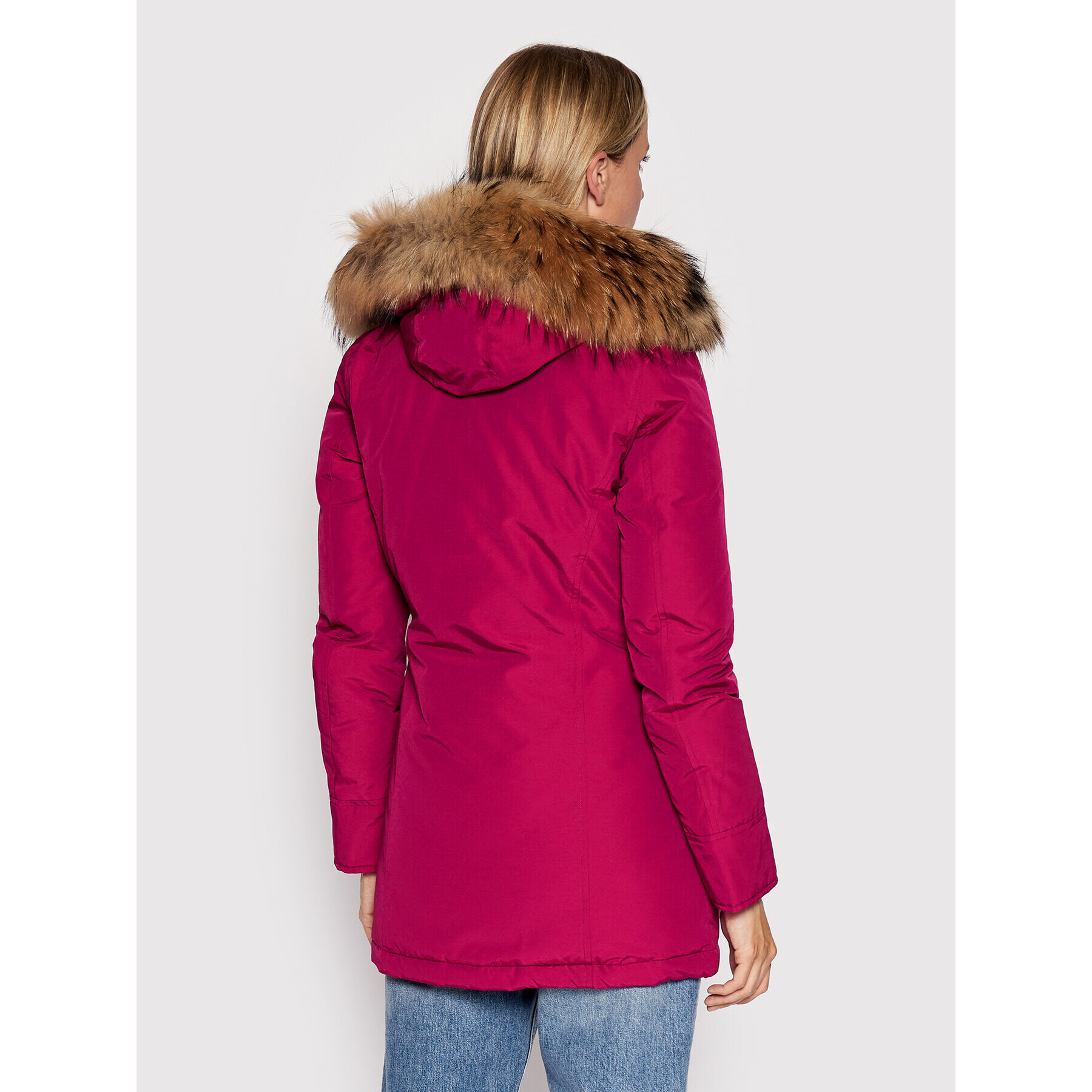 Woolrich Vatovaná bunda Arctic Raccoon CFWWOU0538FRUT0001 Ružová Regular Fit - Pepit.sk