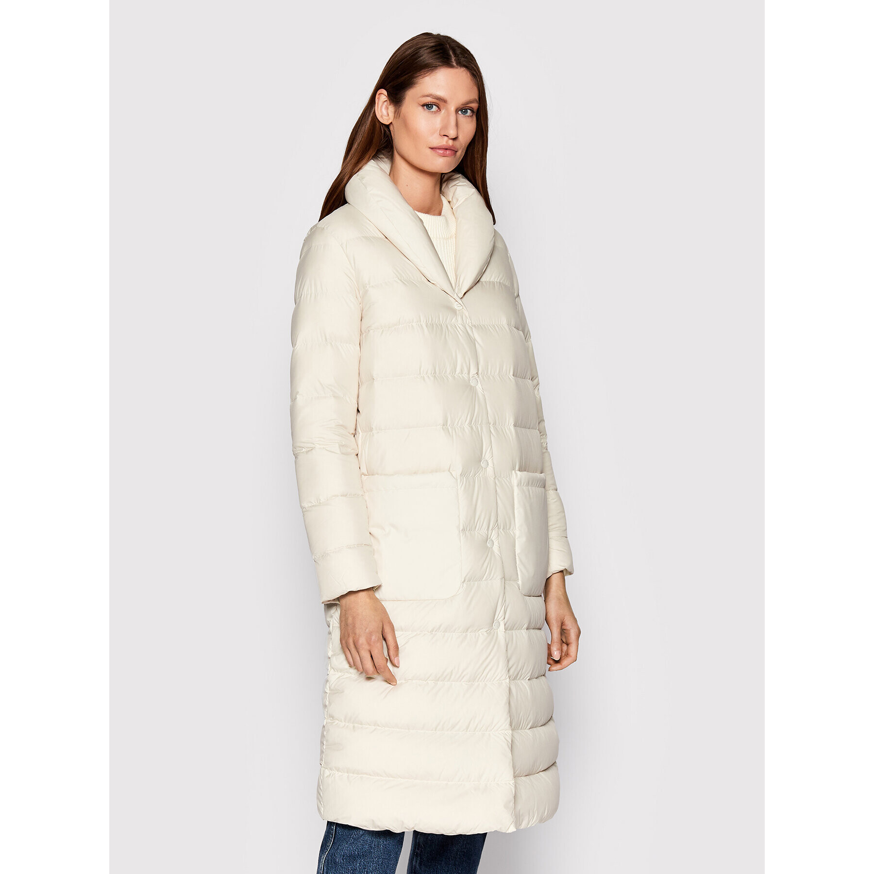 Woolrich Vatovaná bunda Ellis CFWWOU0658FRUT2635 Béžová Regular Fit - Pepit.sk