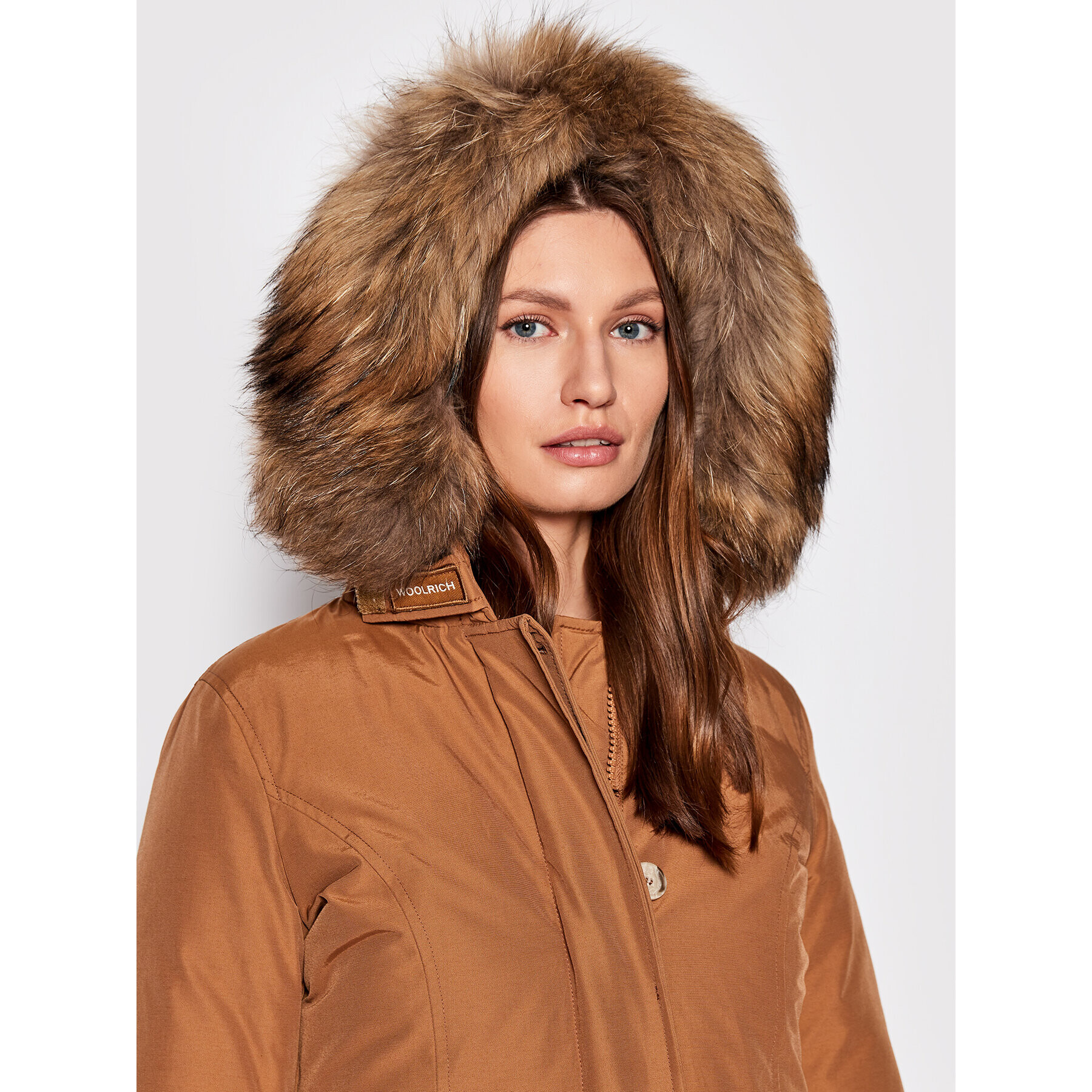 Woolrich Zimné bundy Arctic Raccoon CFWWOU0538FRUT0001 Hnedá Regular Fit - Pepit.sk