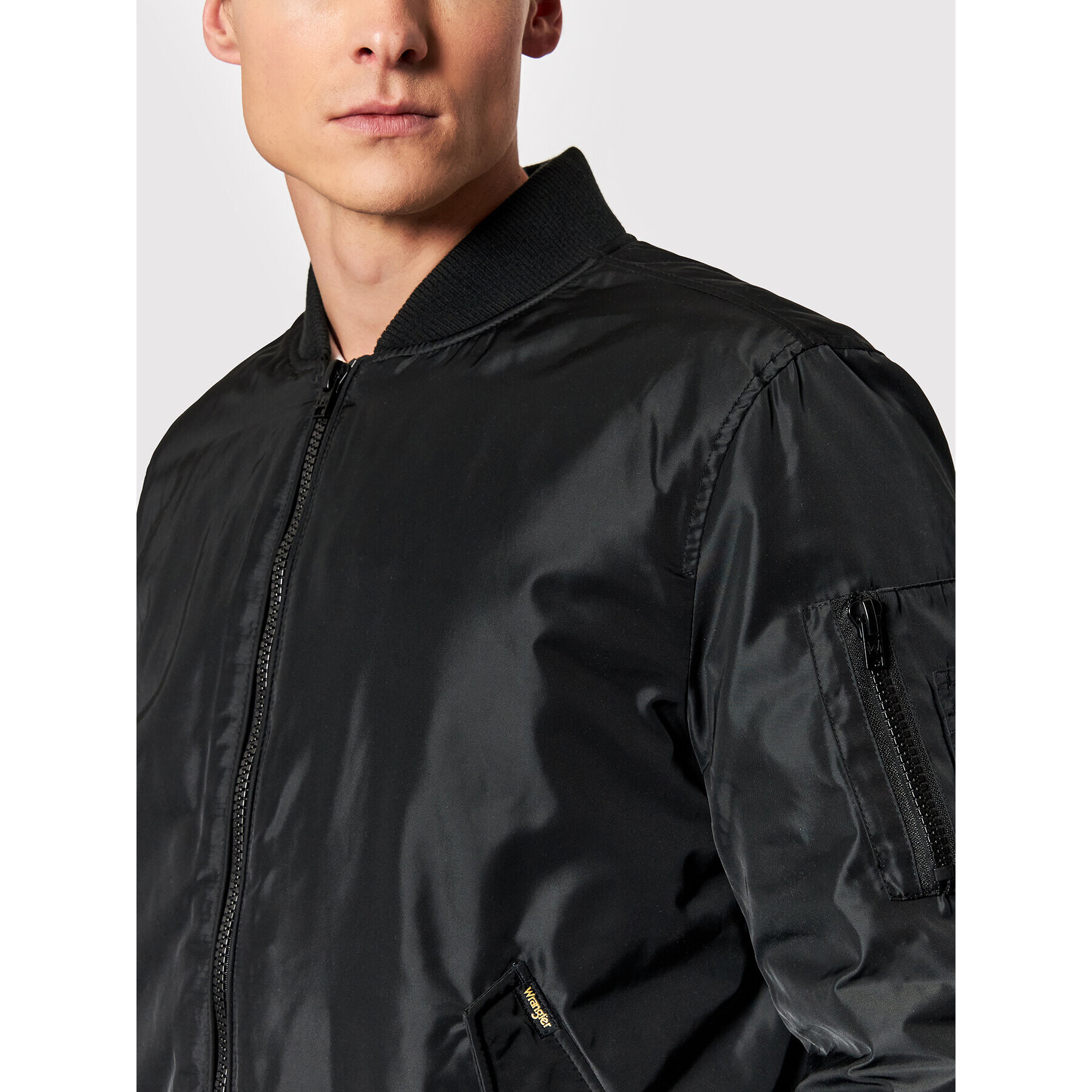 Wrangler Bundy bomber Pilot W4F9XC100 Čierna Regular Fit - Pepit.sk