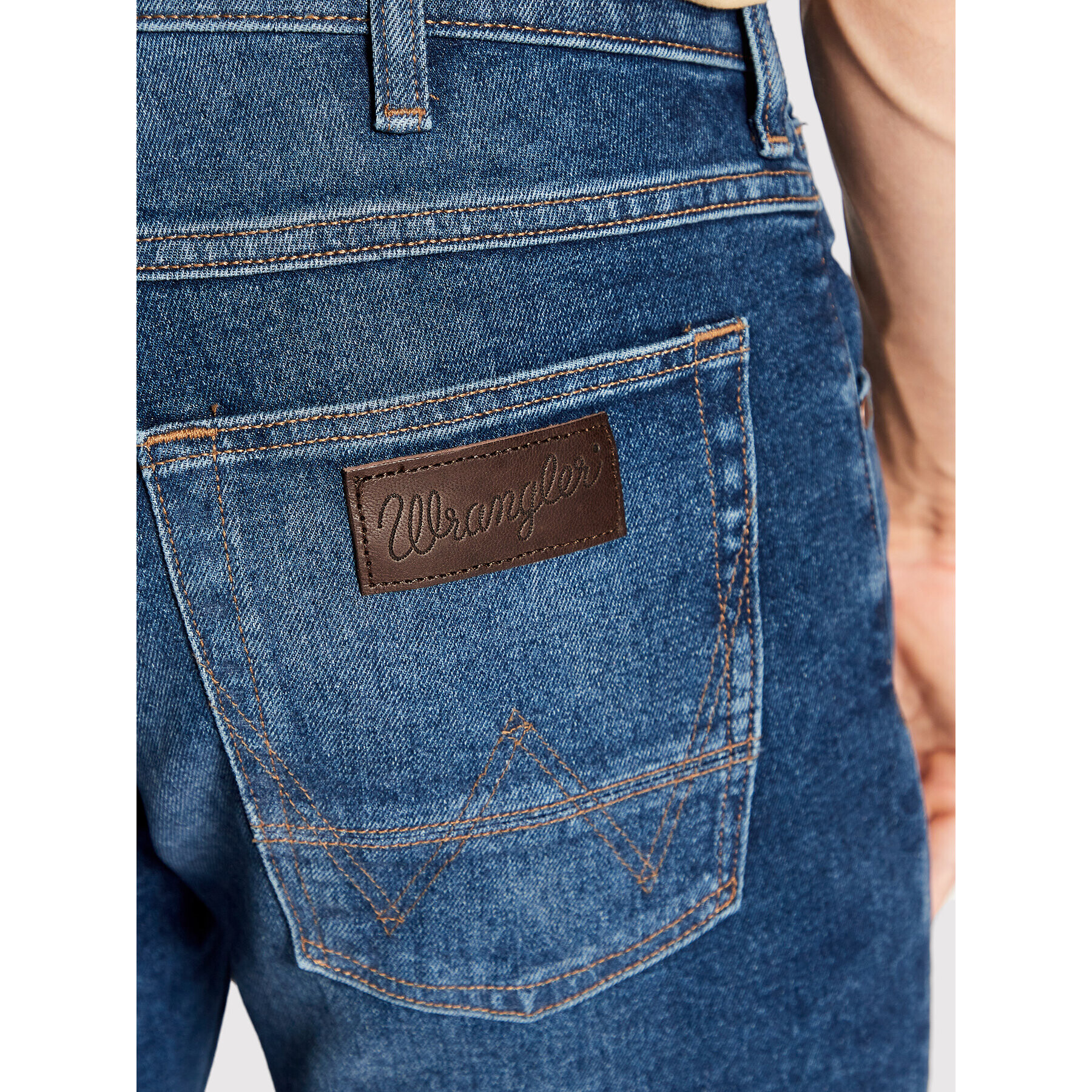 Wrangler Džínsové šortky Colton W15VYL31Q Modrá Regular Fit - Pepit.sk