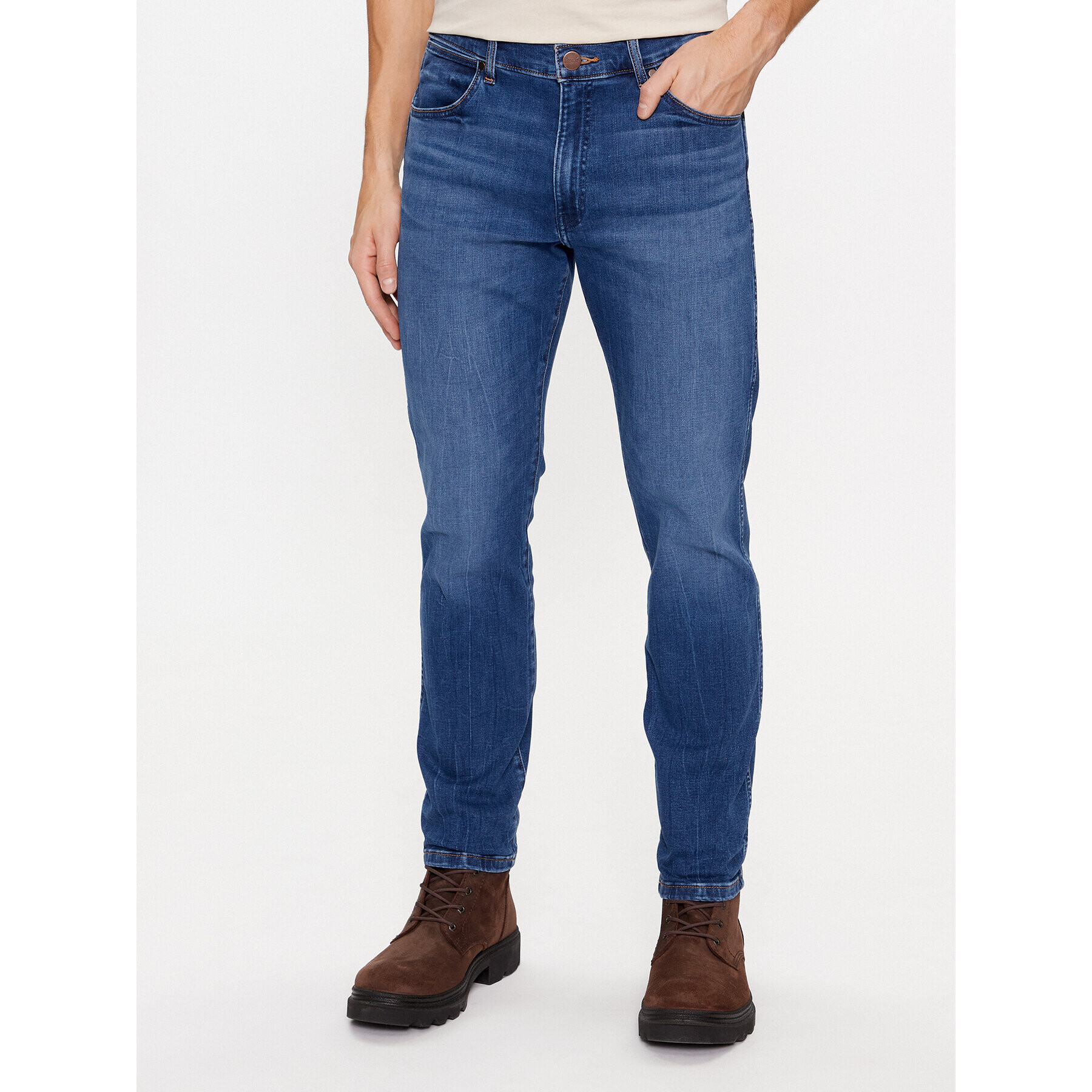 Wrangler Džínsy Larston 112341422 Modrá Slim Fit - Pepit.sk