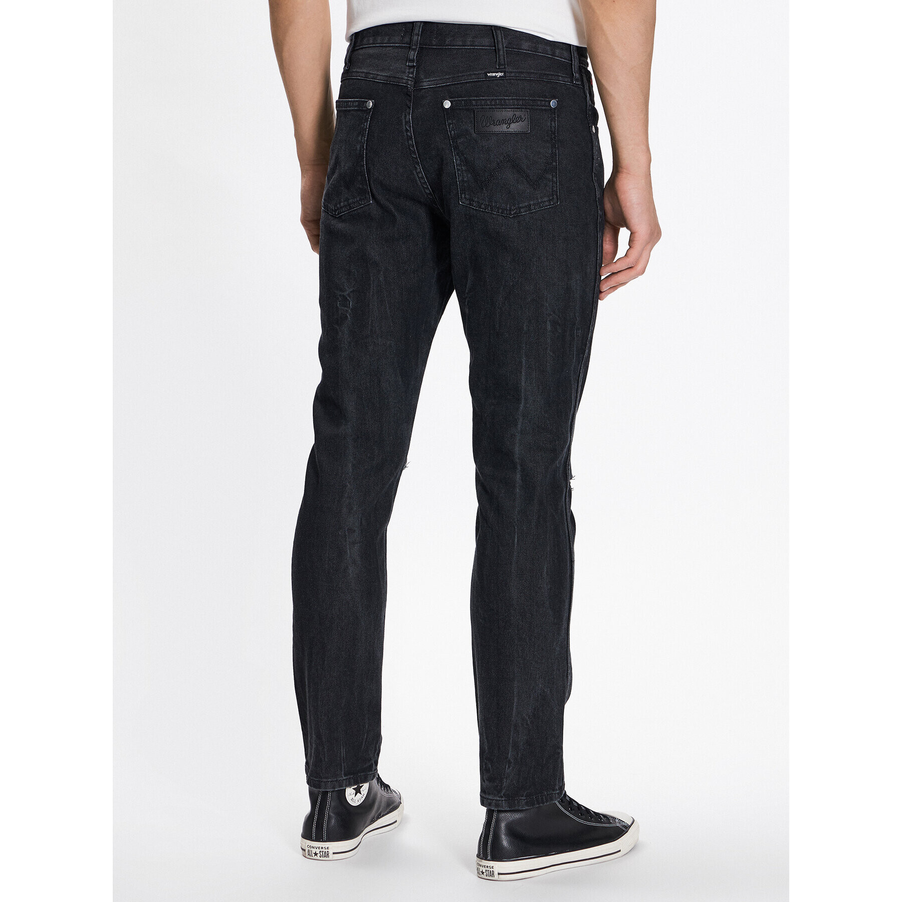 Wrangler Džínsy W18S3018O Čierna Slim Fit - Pepit.sk