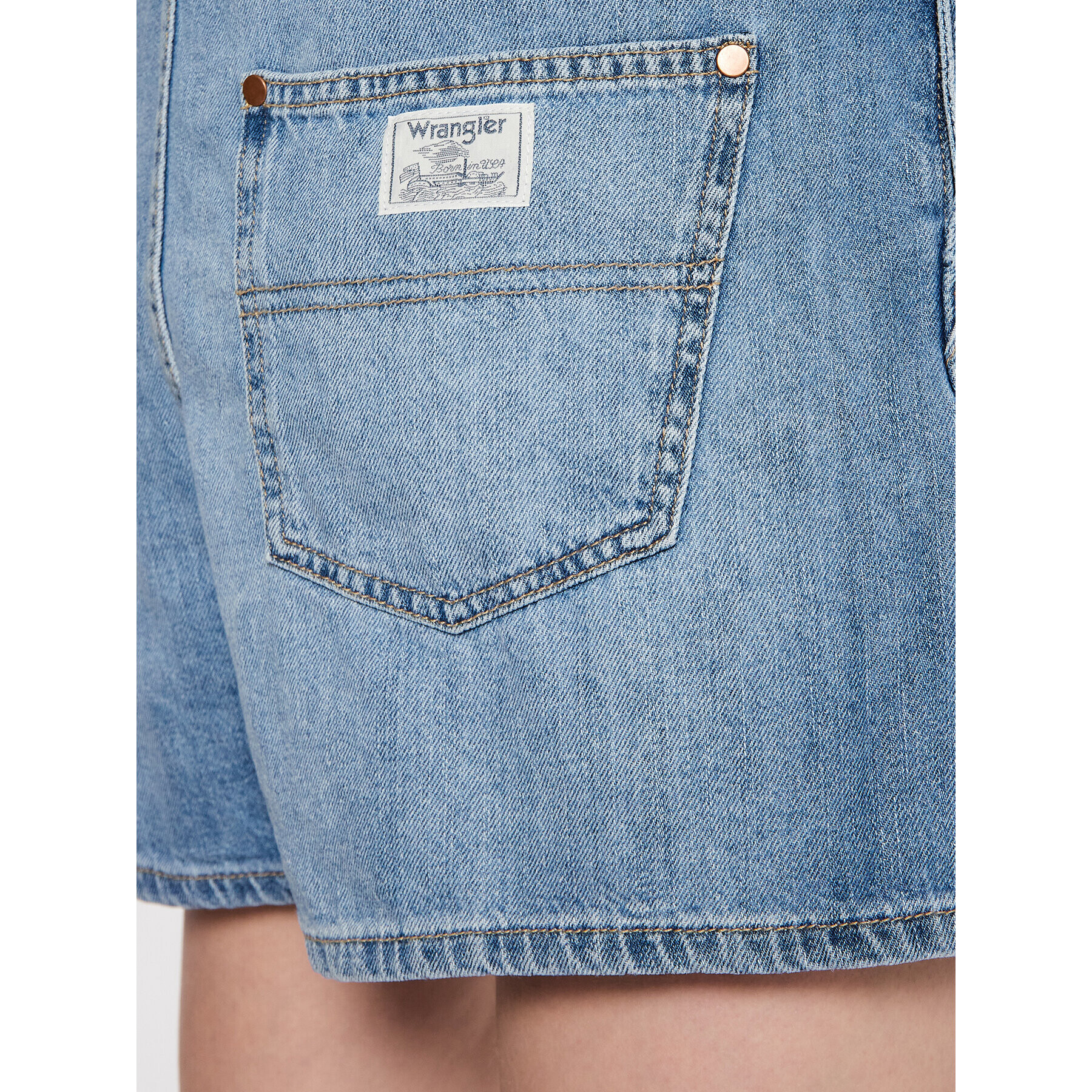 Wrangler Nohavice na traky Bib W29QZB26L Modrá Relaxed Fit - Pepit.sk