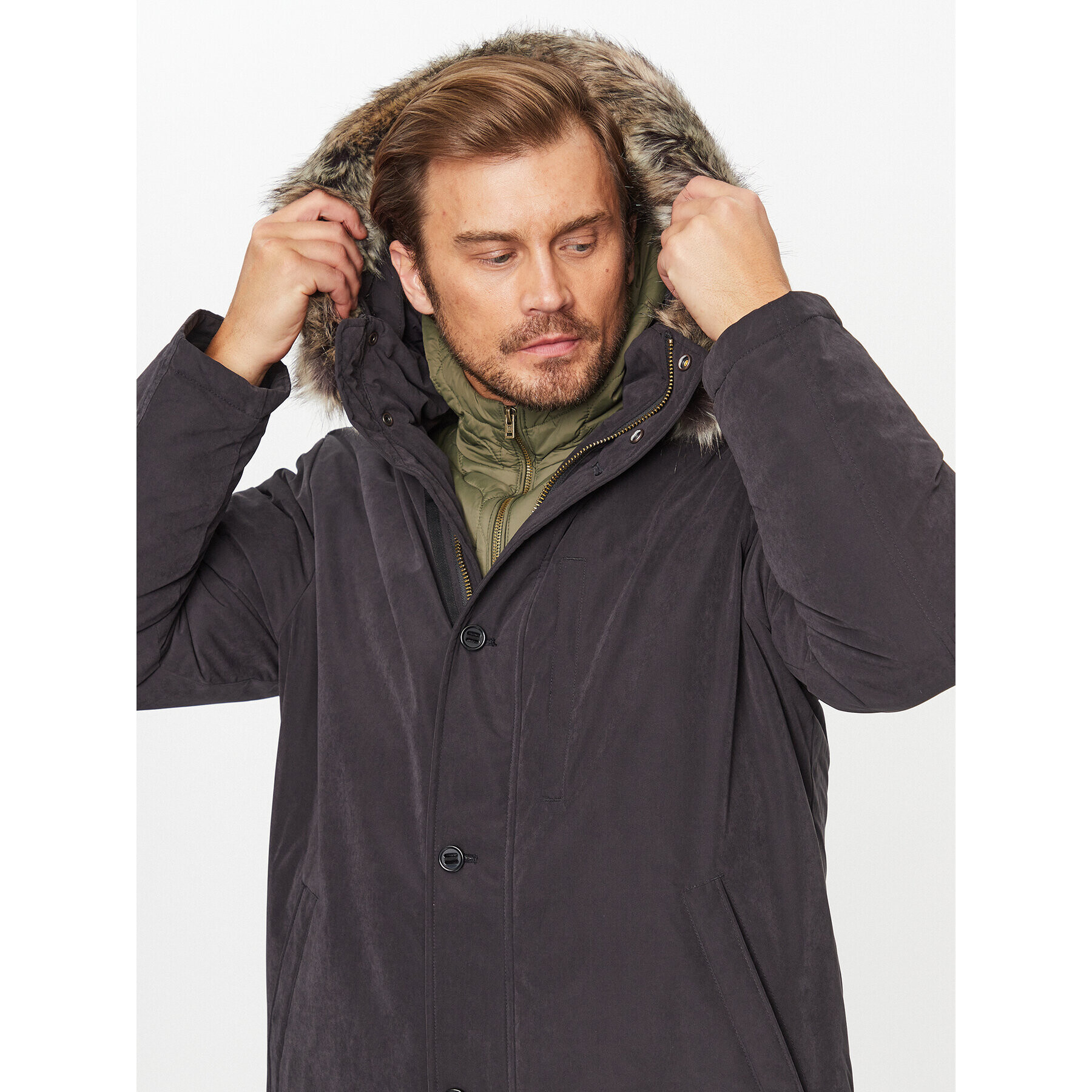 Wrangler Parka 112341094 Čierna Relaxed Fit - Pepit.sk