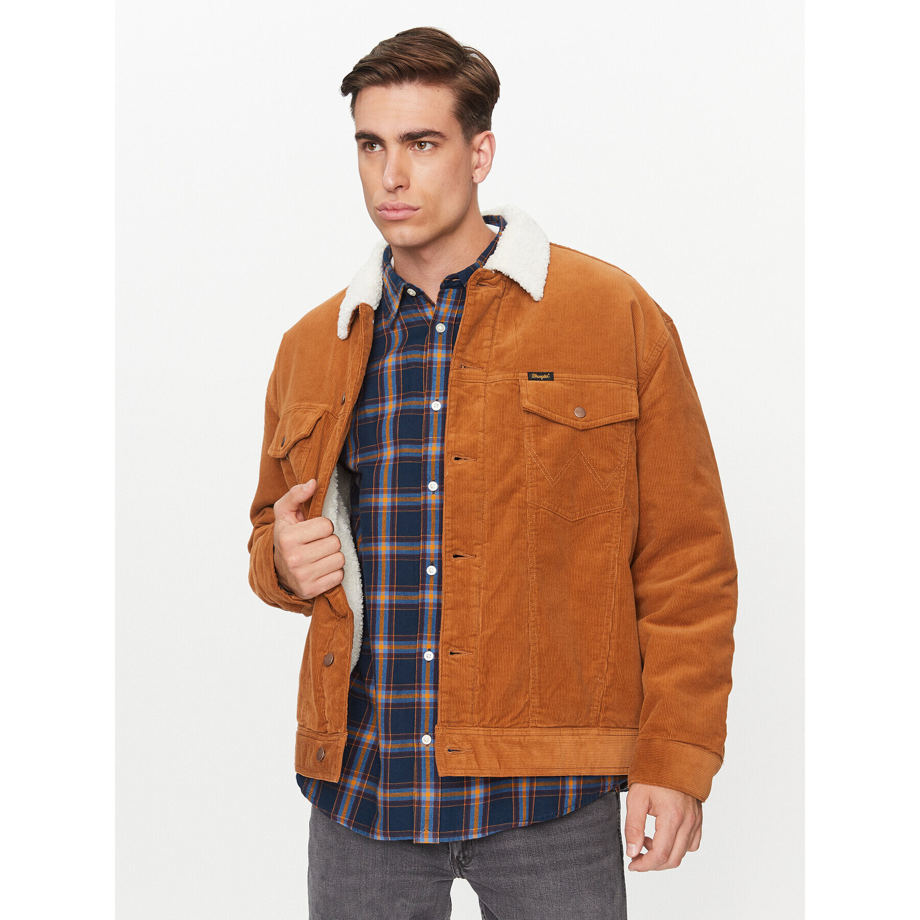 Wrangler Prechodná bunda Anti Fit 112341245 Hnedá Regular Fit - Pepit.sk