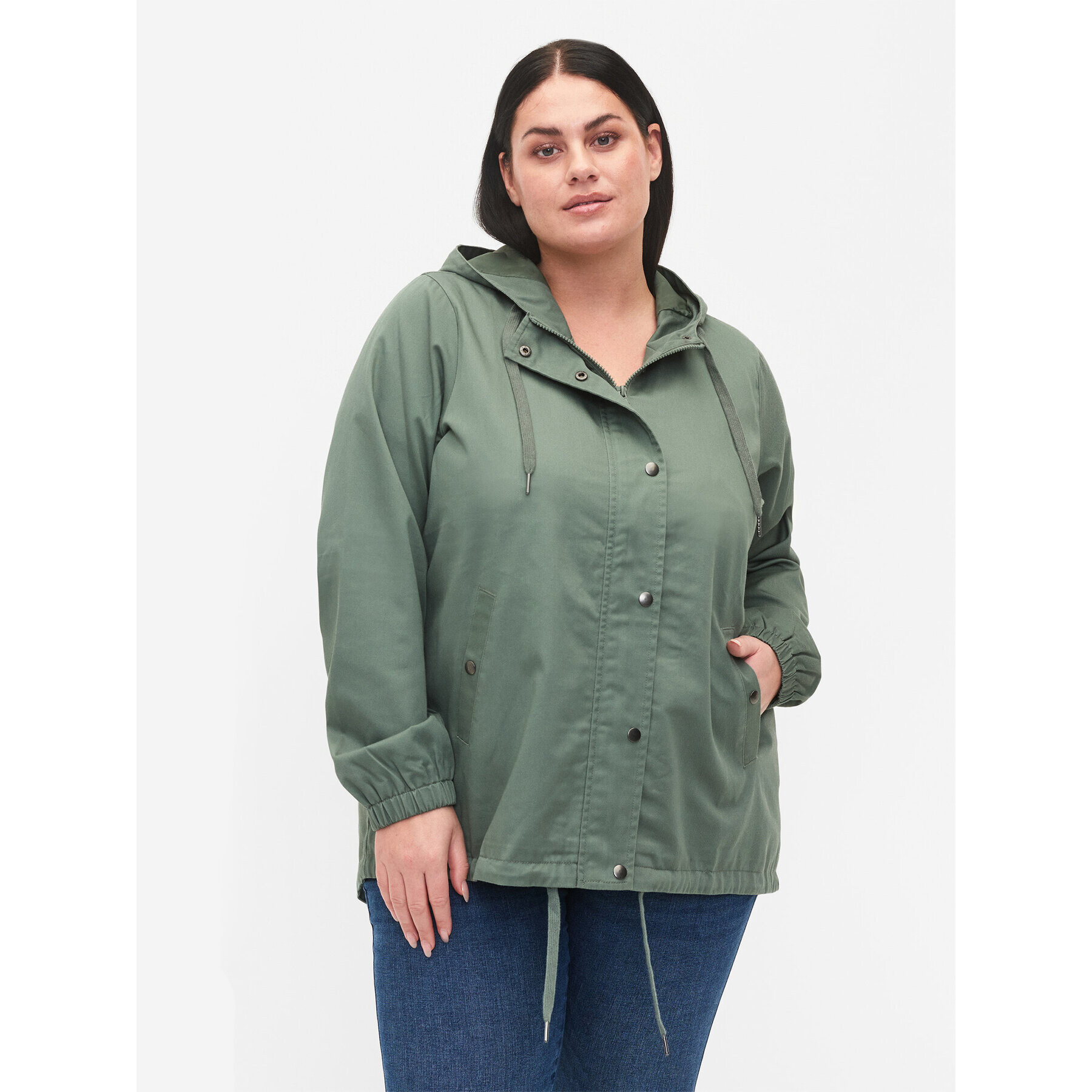 Zizzi Parka M52606C Zelená Regular Fit - Pepit.sk