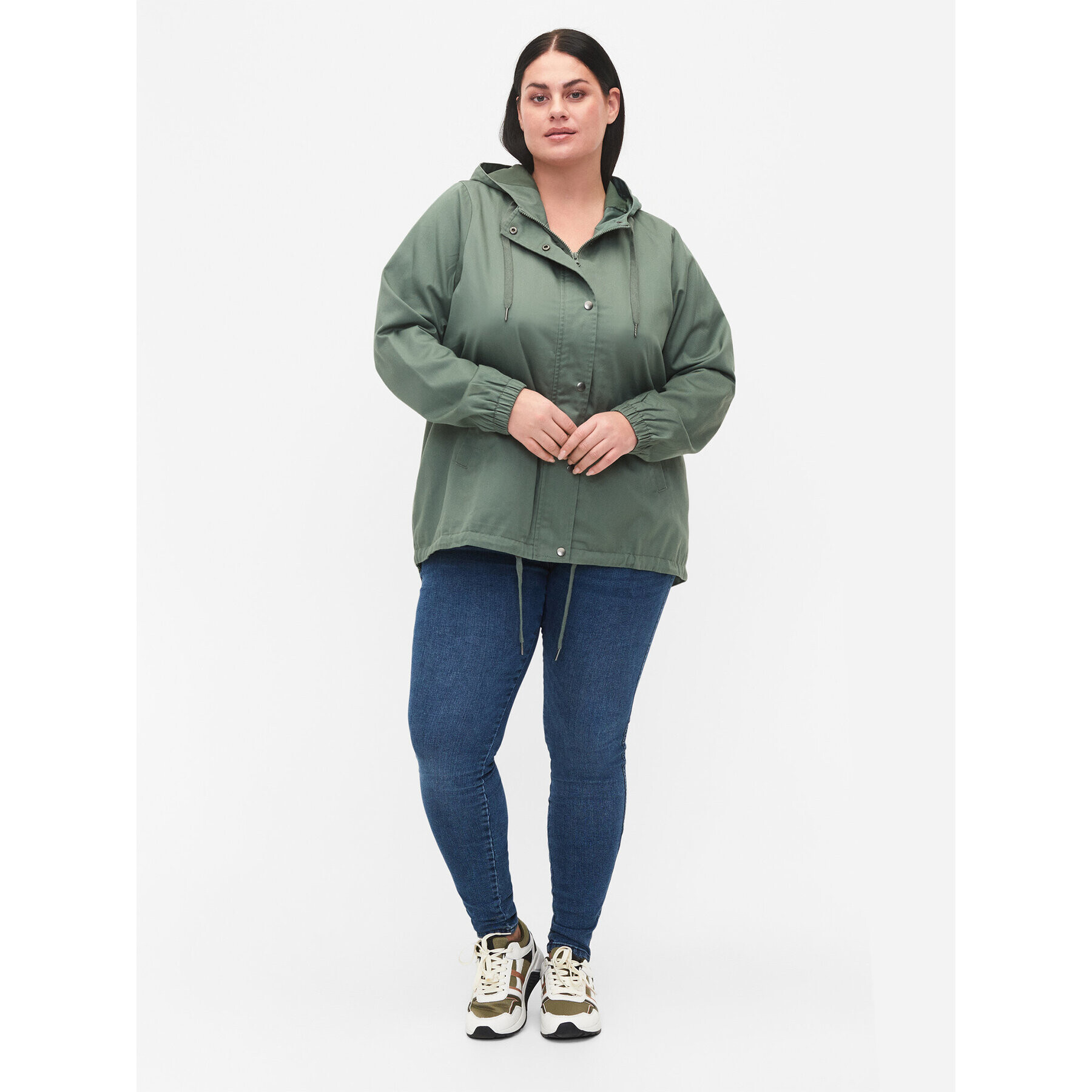 Zizzi Parka M52606C Zelená Regular Fit - Pepit.sk