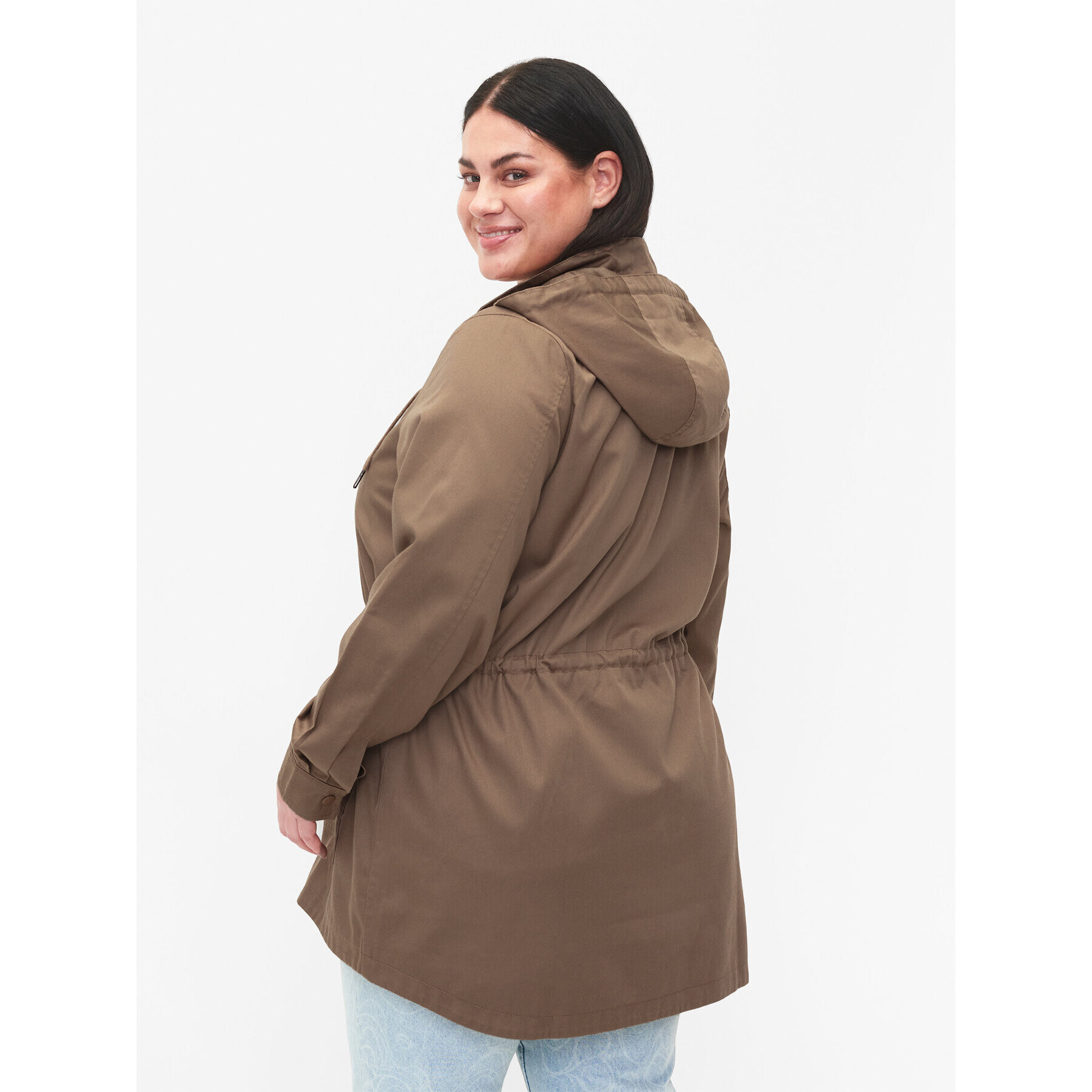 Zizzi Parka M52606G Hnedá Regular Fit - Pepit.sk